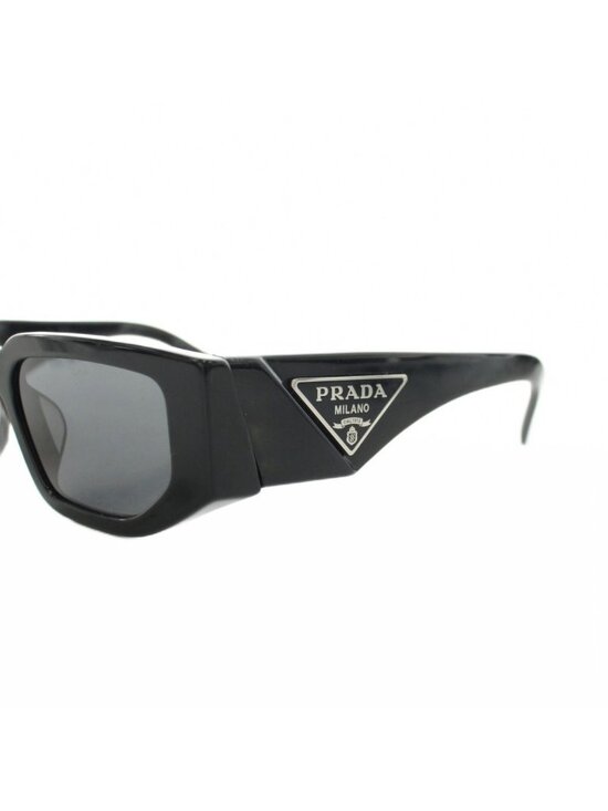 Prada Triangle Logo Plate Sunglasses Black Eyewear main image 8